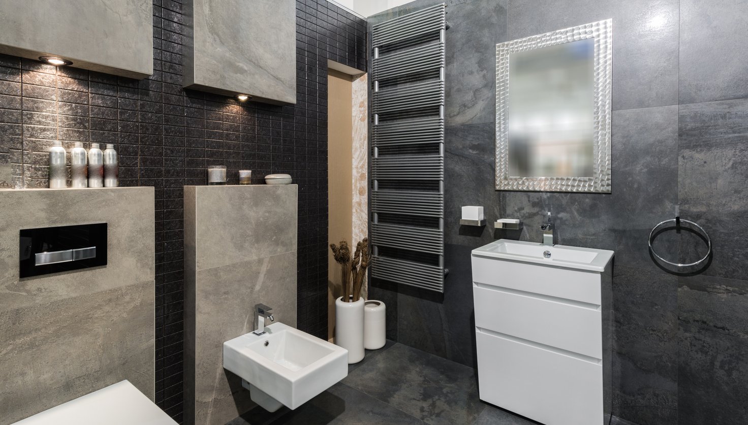 Modern bathroom interiror